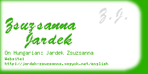 zsuzsanna jardek business card